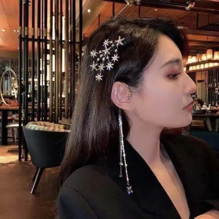 Luxurious Shiny Stars Tree Hair Clips