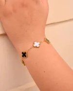 Vancleef Multi-Stone Dual Color Bracelet - Image 2