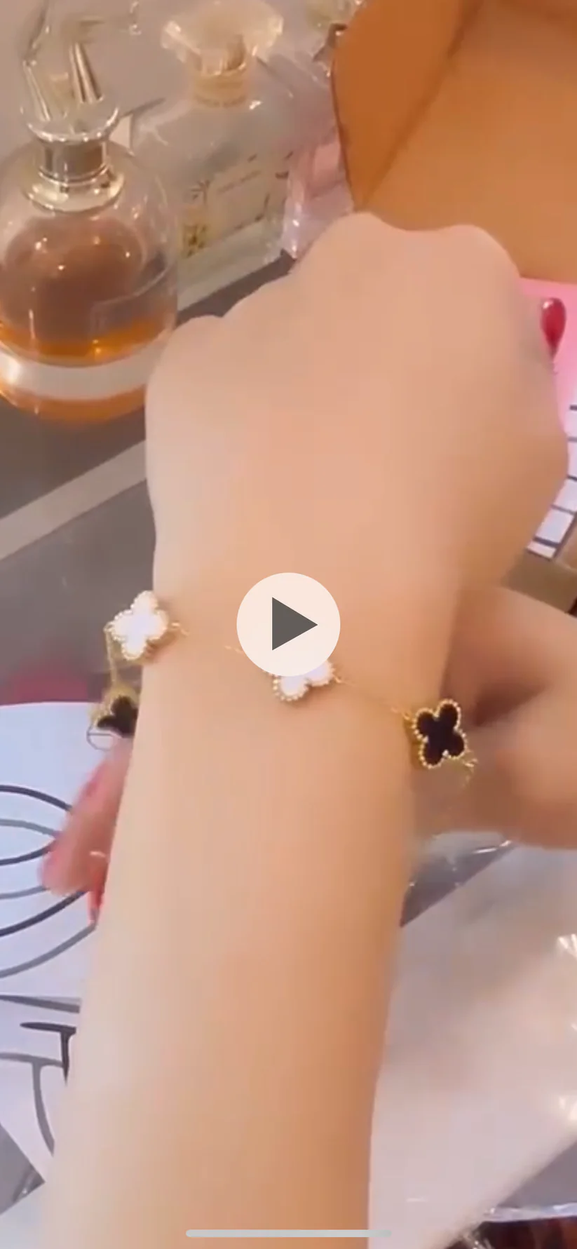 Vancleef Multi-Stone Dual Color Bracelet - Image 3