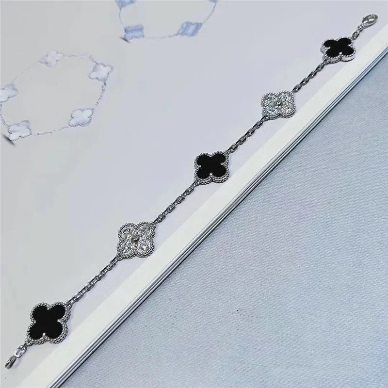 Vancleef Multi-Stone Dual Tone Bracelet - Image 2