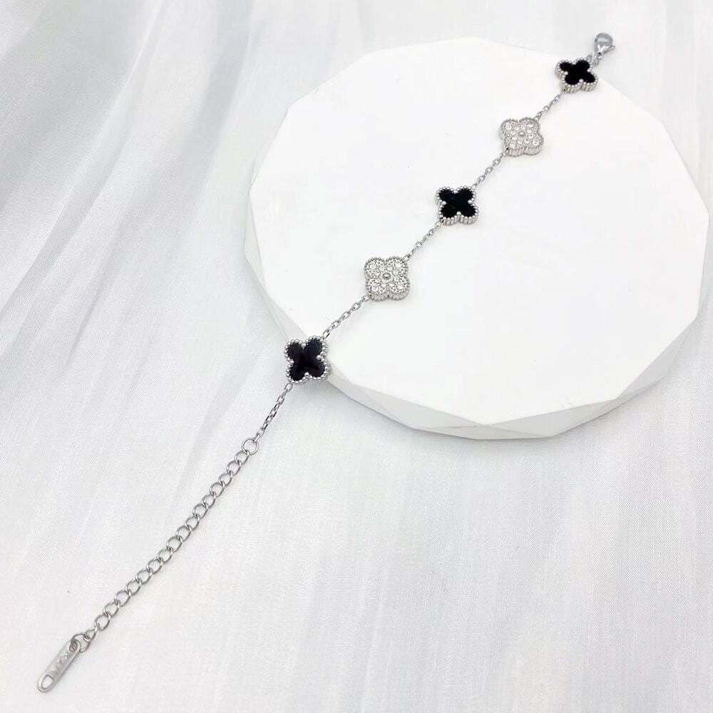 Vancleef Multi-Stone Dual Tone Bracelet - Image 1