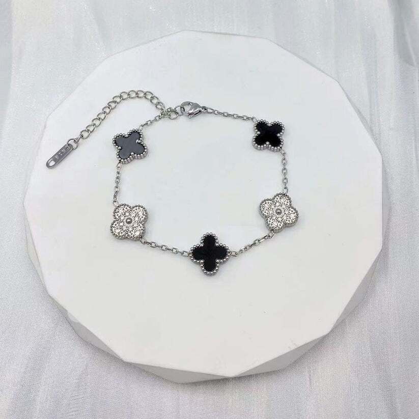 Vancleef Multi-Stone Dual Tone Bracelet - Image 3