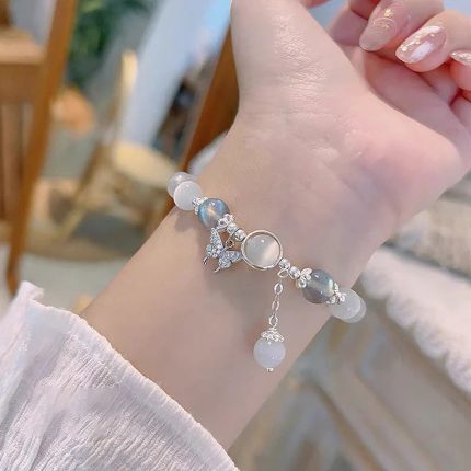 Opal Sea Blue Moonlight Crystal Bracelet